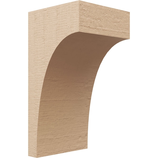 Ekena Millwork 9"W x 9"D x 18"H Wide Huntington Rough Cedar Woodgrain TimberThane Corbel, Primed Tan CORUR09X09X18HUNRCPR - main
